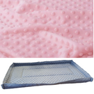 Mata do klatki dla świnki, jeża 100x60 wodoodporna jasny róż