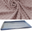 Mata do klatki dla świnki, jeża 140x70 wodoodporna pudrowy róż