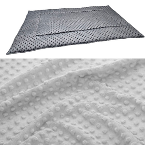 Mata do klatki dla świnki, jeża 120x60 wodoodporna jasny szary