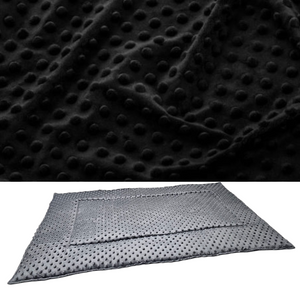 Mata do klatki dla świnki, jeża 110x50 wodoodporna czarna