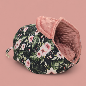 Domek z uszkami dla świnki morskiej, jeża małych gryzoni + poduszka.Wygodny