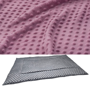 Mata do klatki dla świnki, jeża 110x50 wodoodporna pudrowa różowa