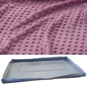 Mata do klatki dla świnek, królika 120x90 wodoodporna brudny róż