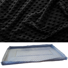 Mata do klatki dla świnki, jeża 100x50 wodoodporna czarna