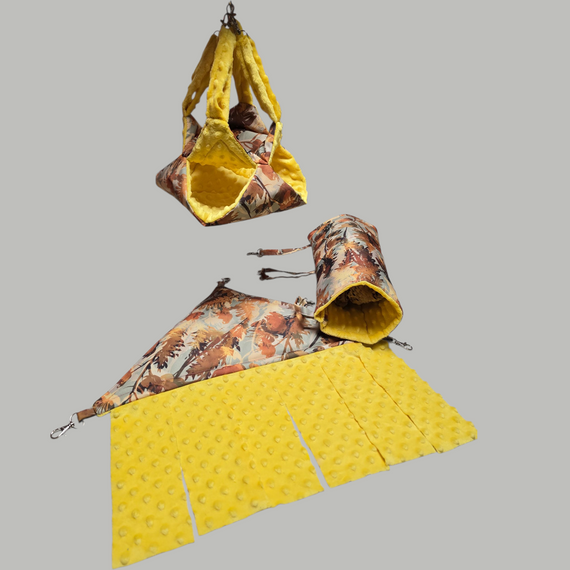 Zestaw 3 elementowy do klatki dla świnki morskiej