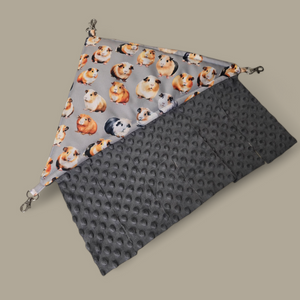 Narożny wodoodporny Hamak dla świnki morskiej, gryzoni, wzór w świnki morskie