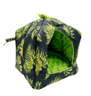 Domek z kokardką dla świnki morskiej,jeża małych gryzoni + poduszka.Wygodny