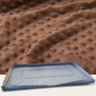 Mata do klatki dla świnki, jeża 100x50 wodoodporna brązowa